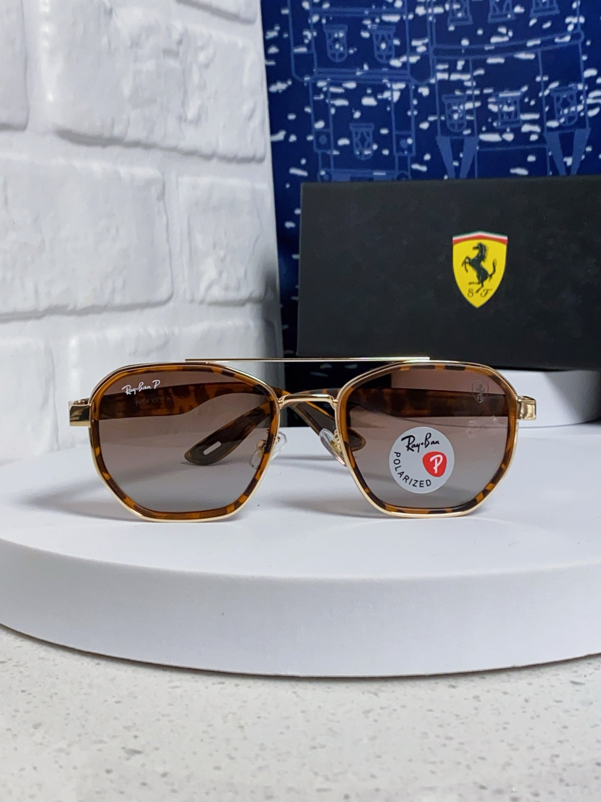 Ray-Ban Polarized Fashion Brown Lens Sunglasses for Men & Women - detail image 2