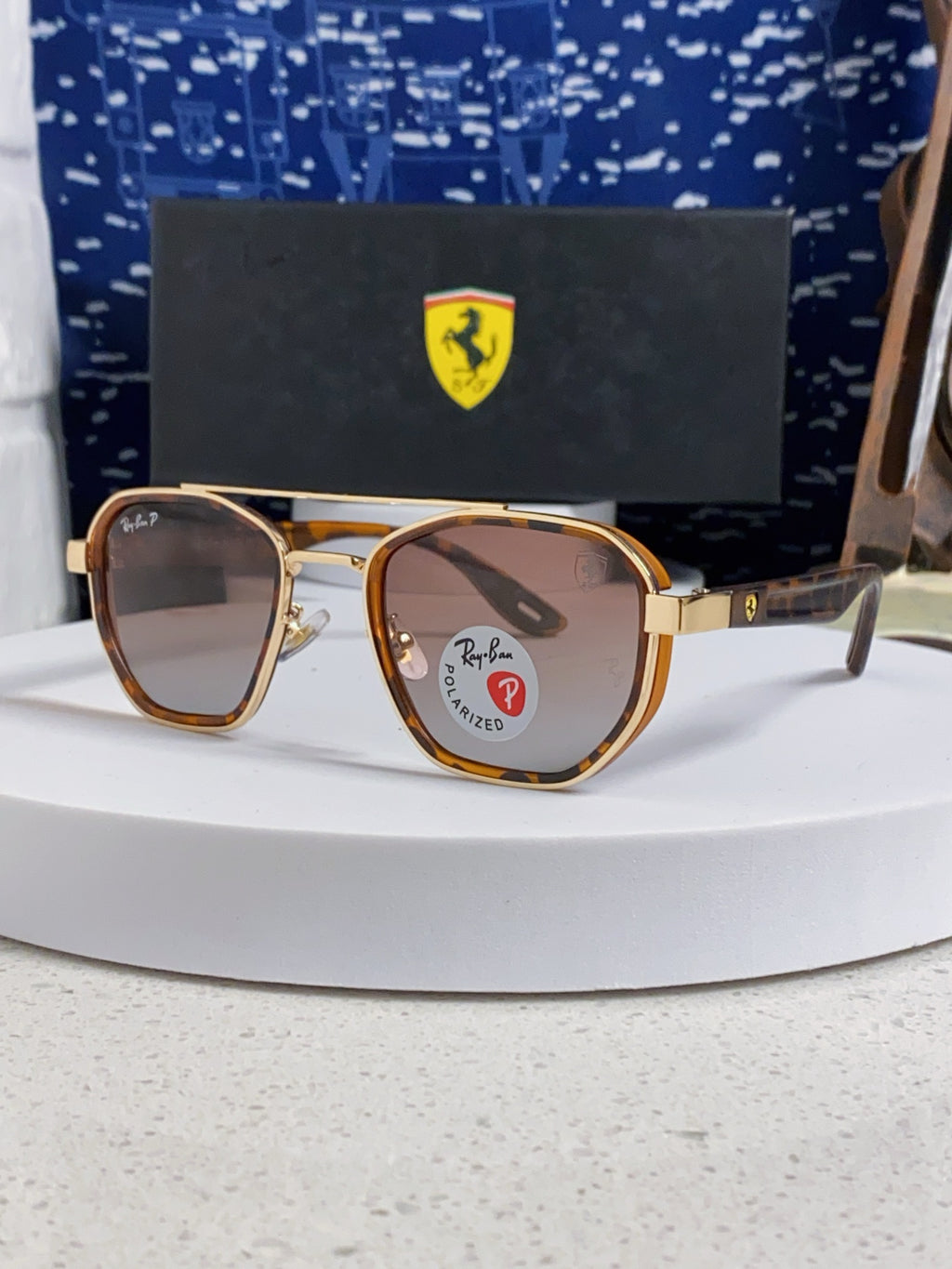 Ray-Ban Polarized Fashion Brown Lens Sunglasses for Men & Women