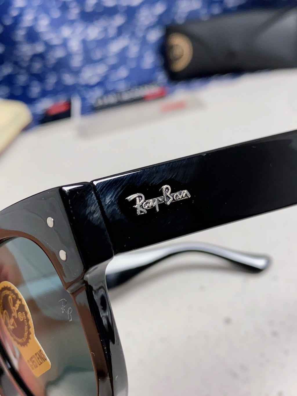 Ray-Ban RB0298 Oversized Black Lens Sunglasses for Men - detail image 7