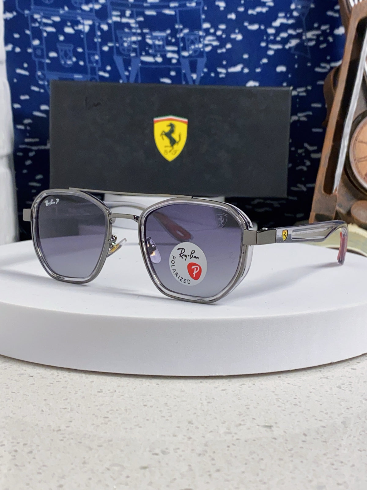 Ray-Ban Polarized Fashion Silver Lens Sunglasses for Men & Women - 488329