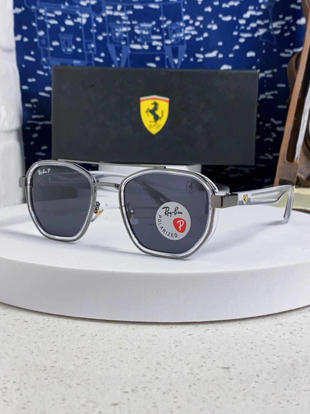 Ray-Ban Polarized Fashion Silver Lens Sunglasses for Men & Women - 998567
