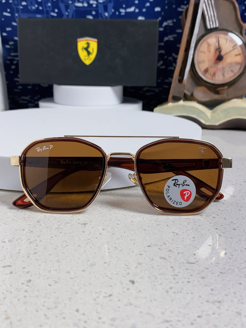Ray-Ban Polarized Fashion Brown Lens Sunglasses for Men & Women - 488331 - detail image 9