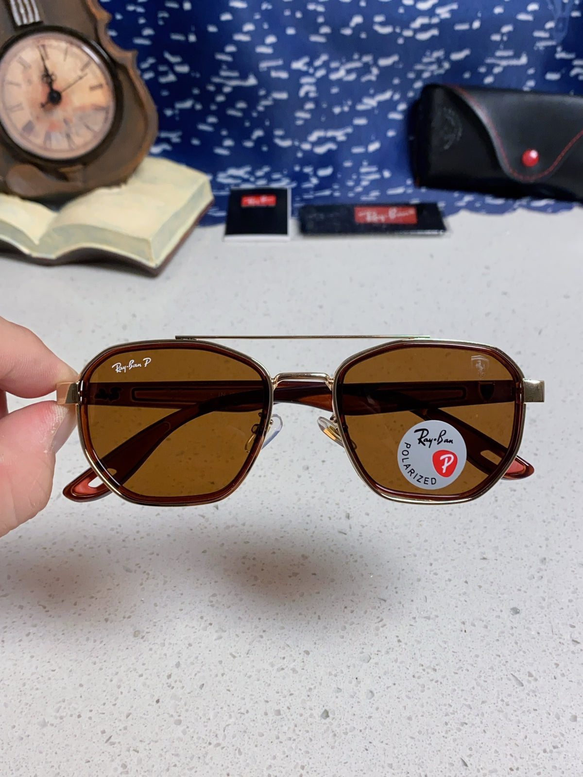 Ray-Ban Polarized Fashion Brown Lens Sunglasses for Men & Women - 488331 - detail image 4