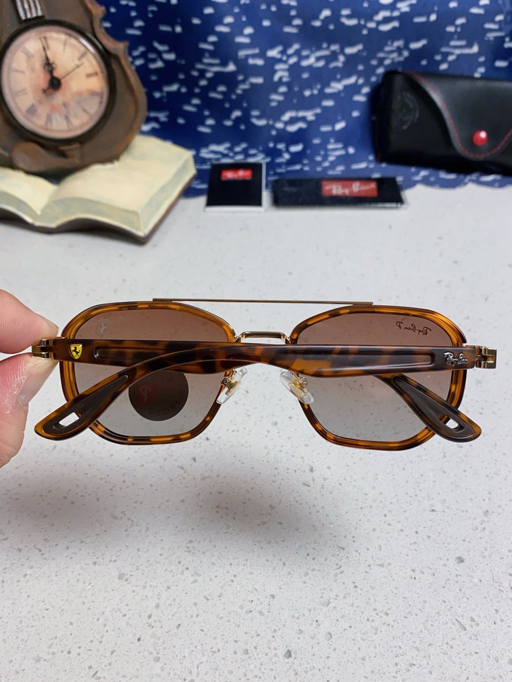 Ray-Ban Polarized Fashion Brown Lens Sunglasses for Men & Women - detail image 5