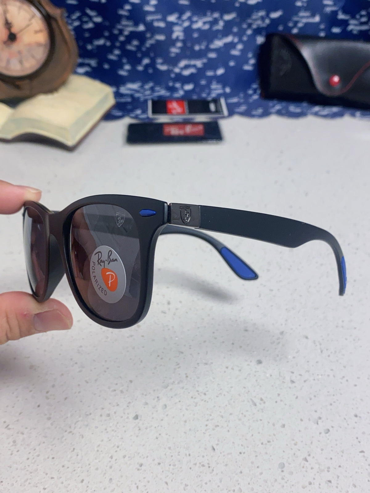 Ray-Ban Polarized Fashion Blue Lens Sunglasses for Men & Women - 433096 - detail image 6
