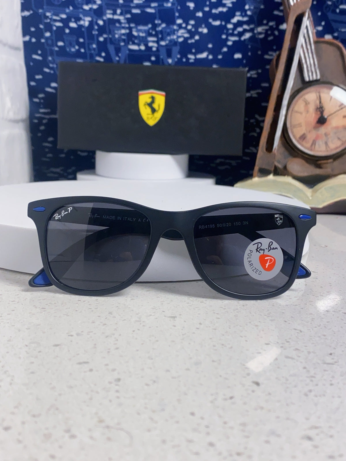 Ray-Ban Polarized Fashion Blue Lens Sunglasses for Men & Women - 433096 - detail image 9