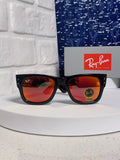 Ray-Ban RB0840 Square Red Lens Sunglasses for Men & Women