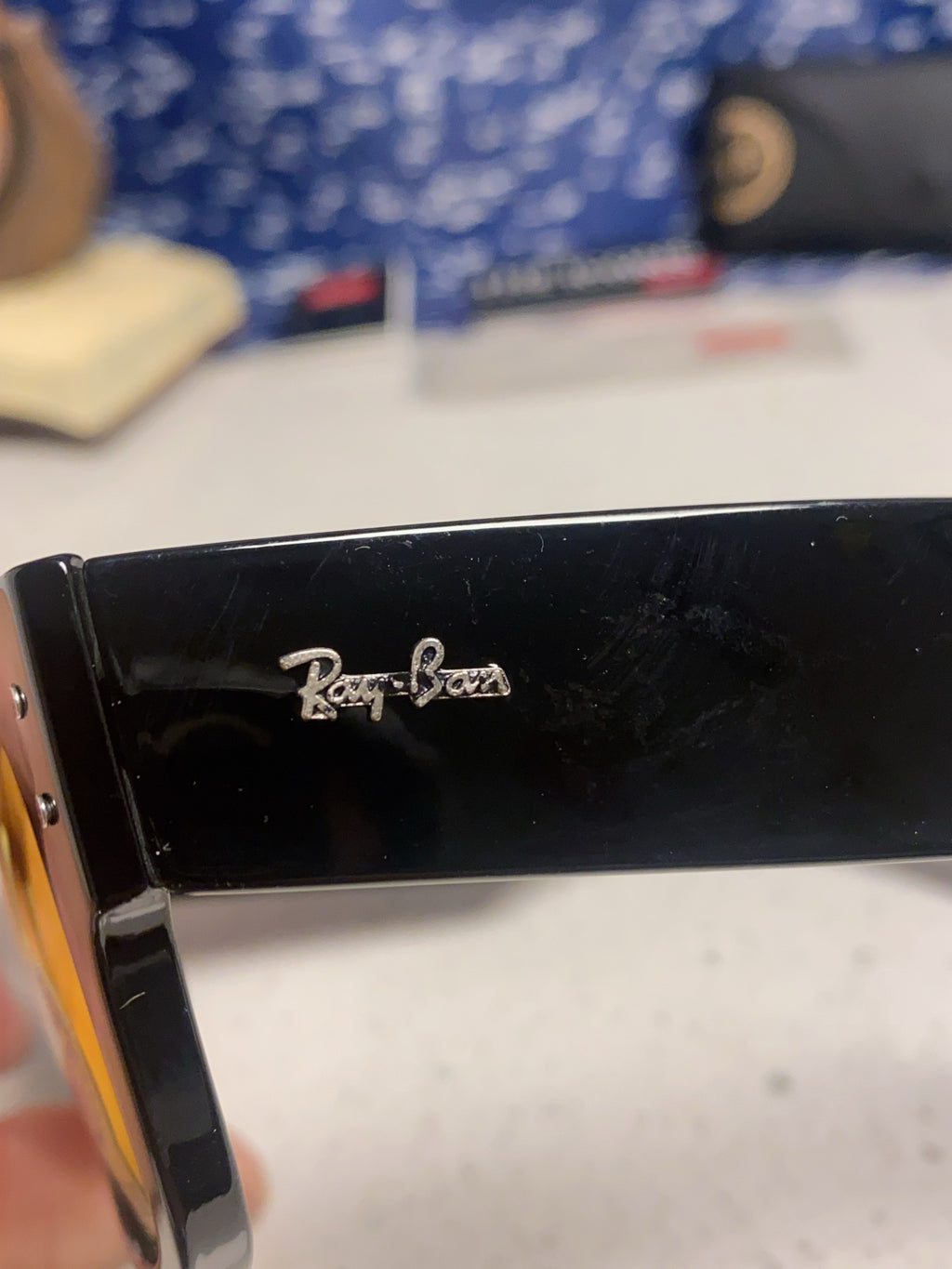 Ray-Ban RB0840 Square Red Lens Sunglasses for Men & Women - detail image 6