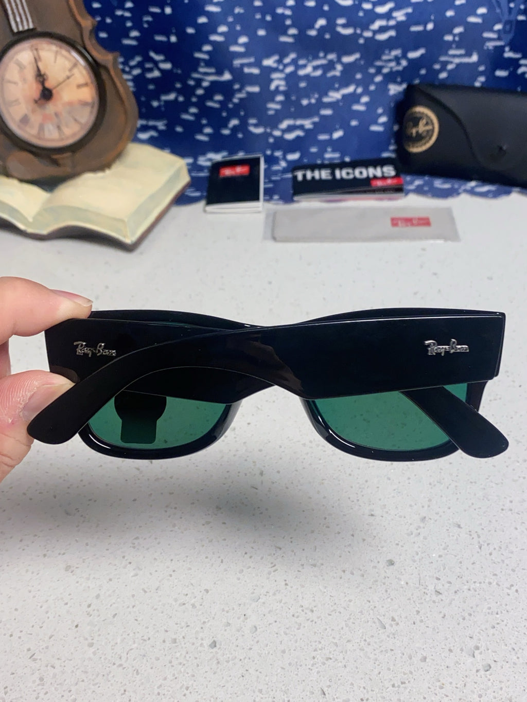 Ray-Ban RB0840 Square Red Lens Sunglasses for Men & Women - detail image 4