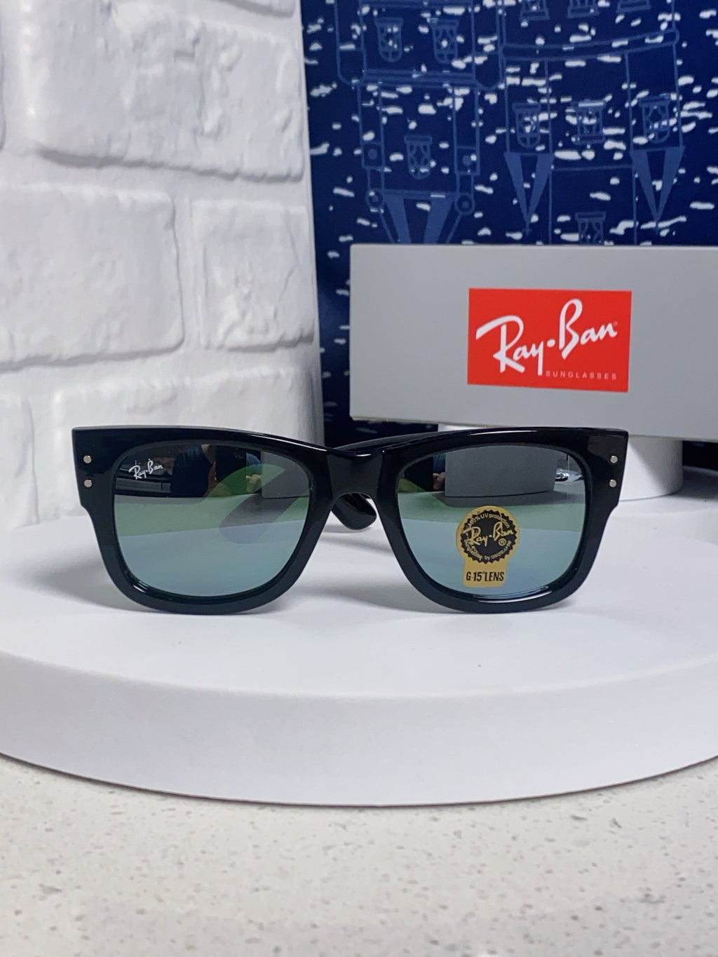 Ray-Ban RB0840 Square Silver Lens Sunglasses for Men & Women - 358957 - detail image 2