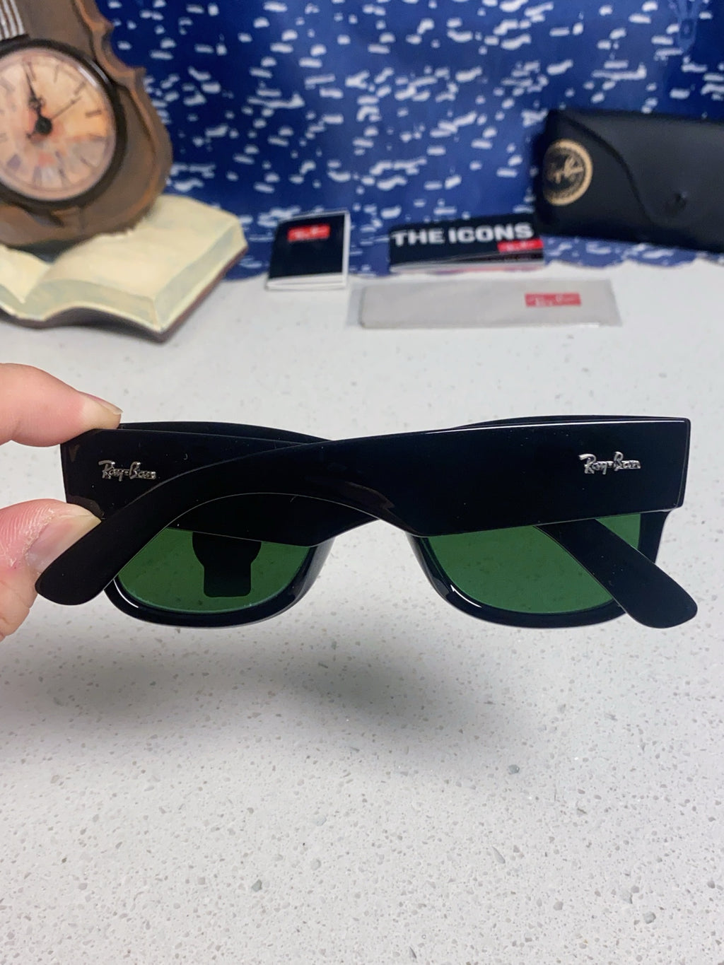Ray-Ban RB0840 Square Silver Lens Sunglasses for Men & Women - 433100 - detail image 5