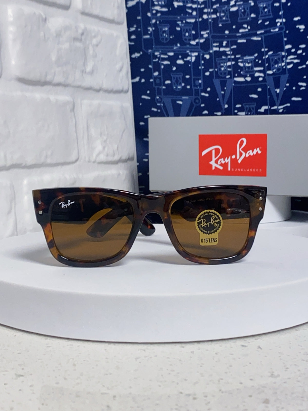 Ray-Ban RB0840 Square Brown Lens Sunglasses for Men & Women - detail image 2