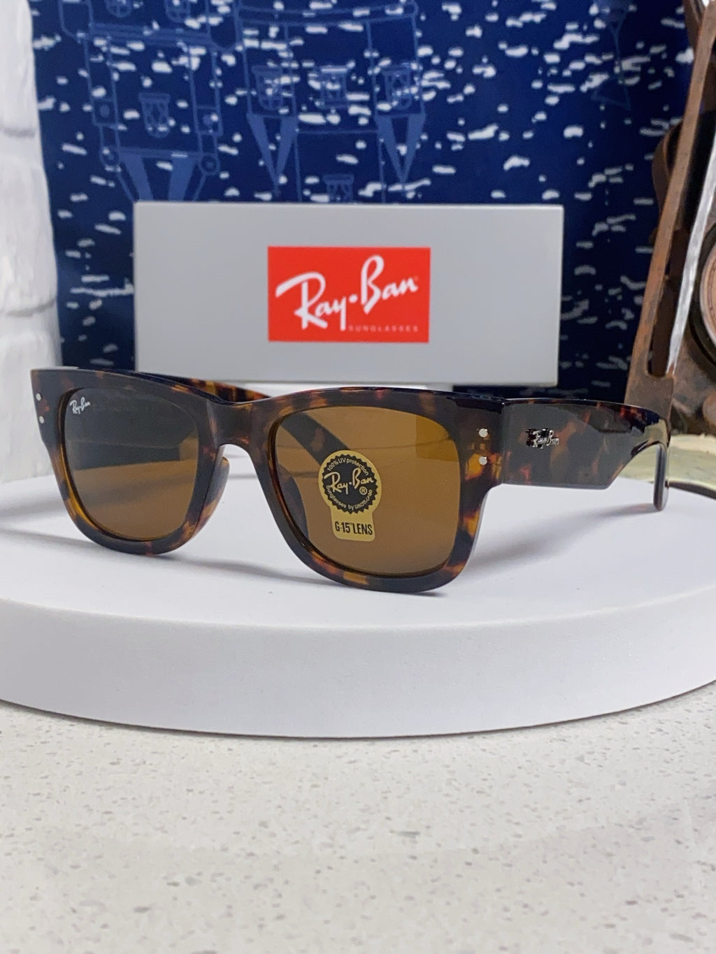 Ray-Ban RB0840 Square Brown Lens Sunglasses for Men & Women