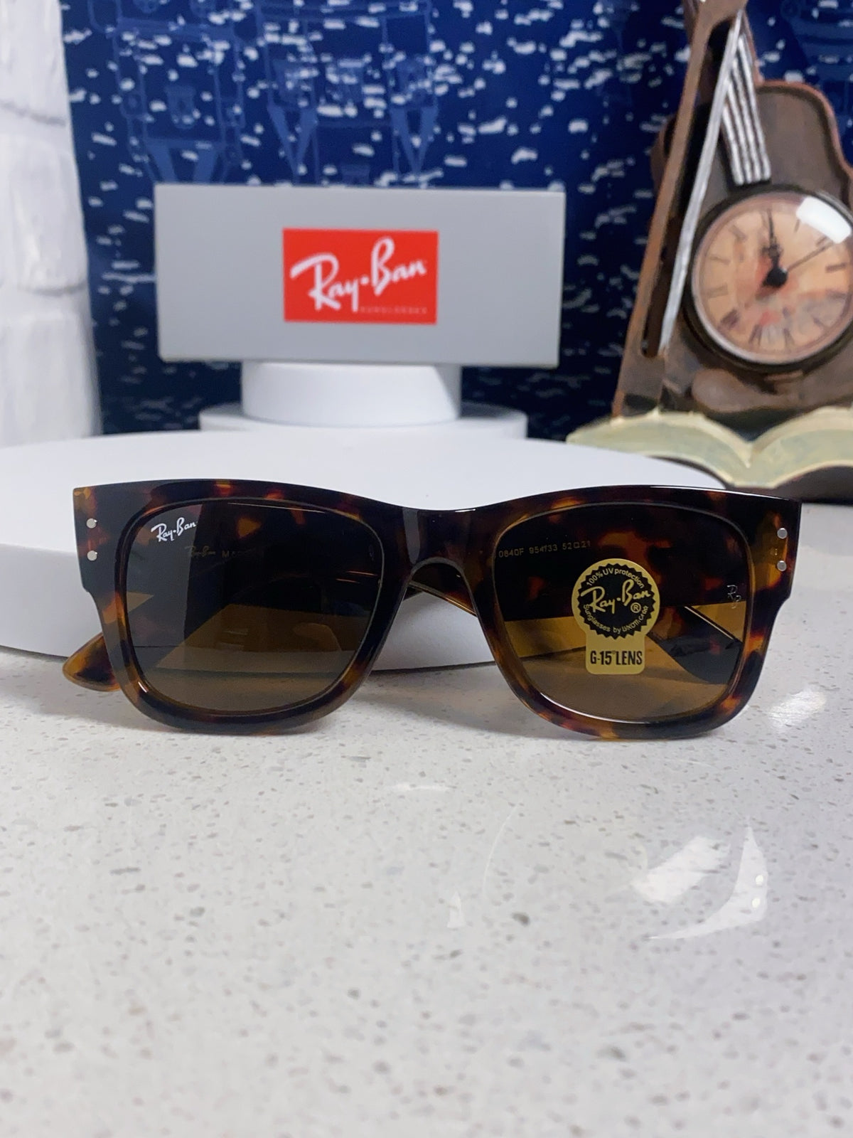 Ray-Ban RB0840 Square Brown Lens Sunglasses for Men & Women - 358958 - detail image 9