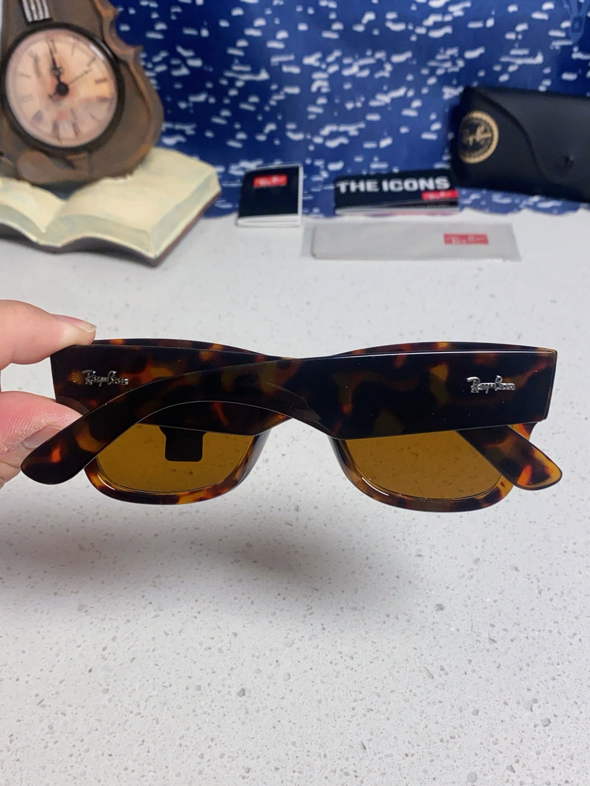 Ray-Ban RB0840 Square Brown Lens Sunglasses for Men & Women - 358958 - detail image 5