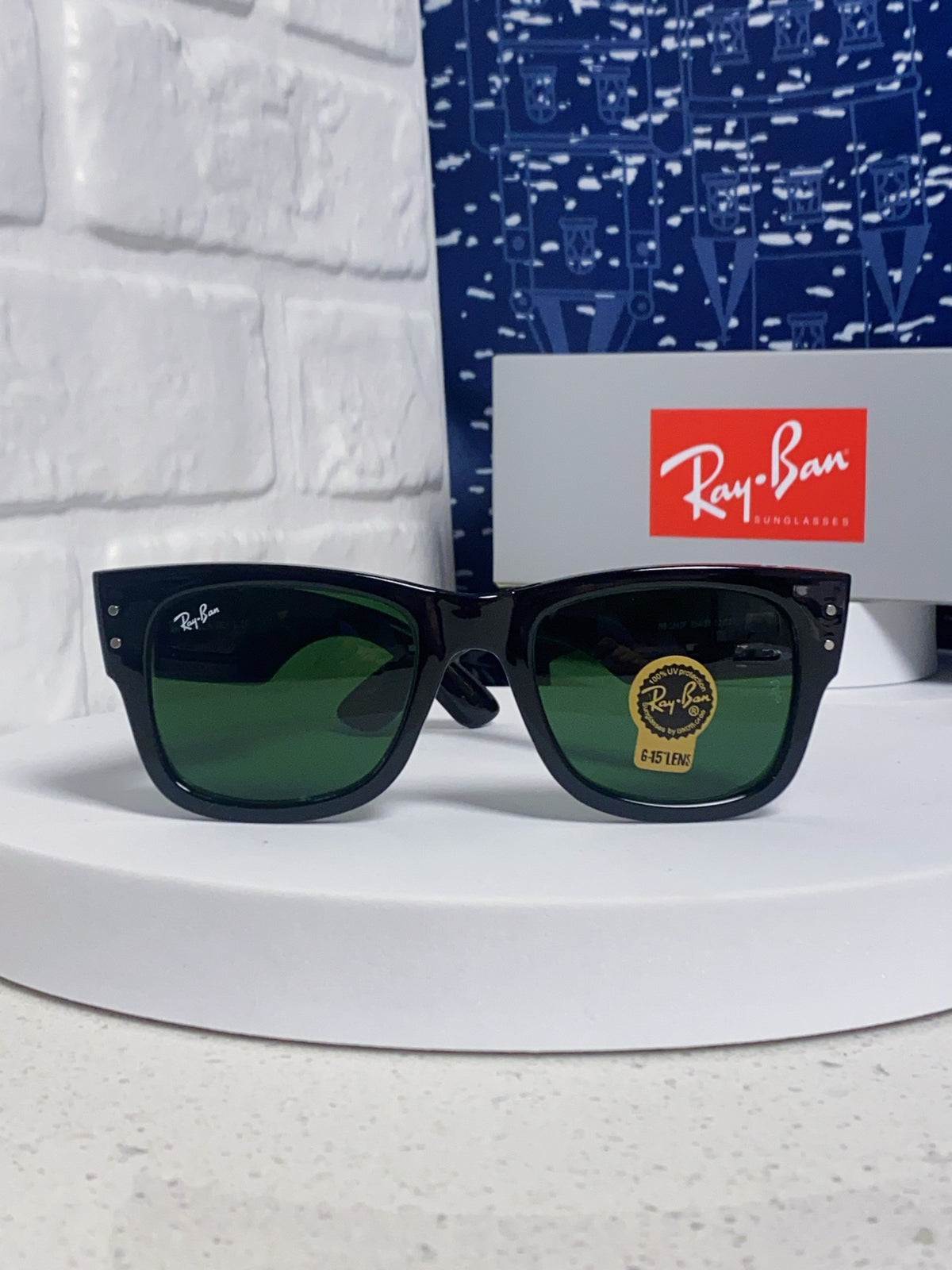 Ray-Ban RB0840 Square Black Lens Sunglasses for Men & Women - detail image 2