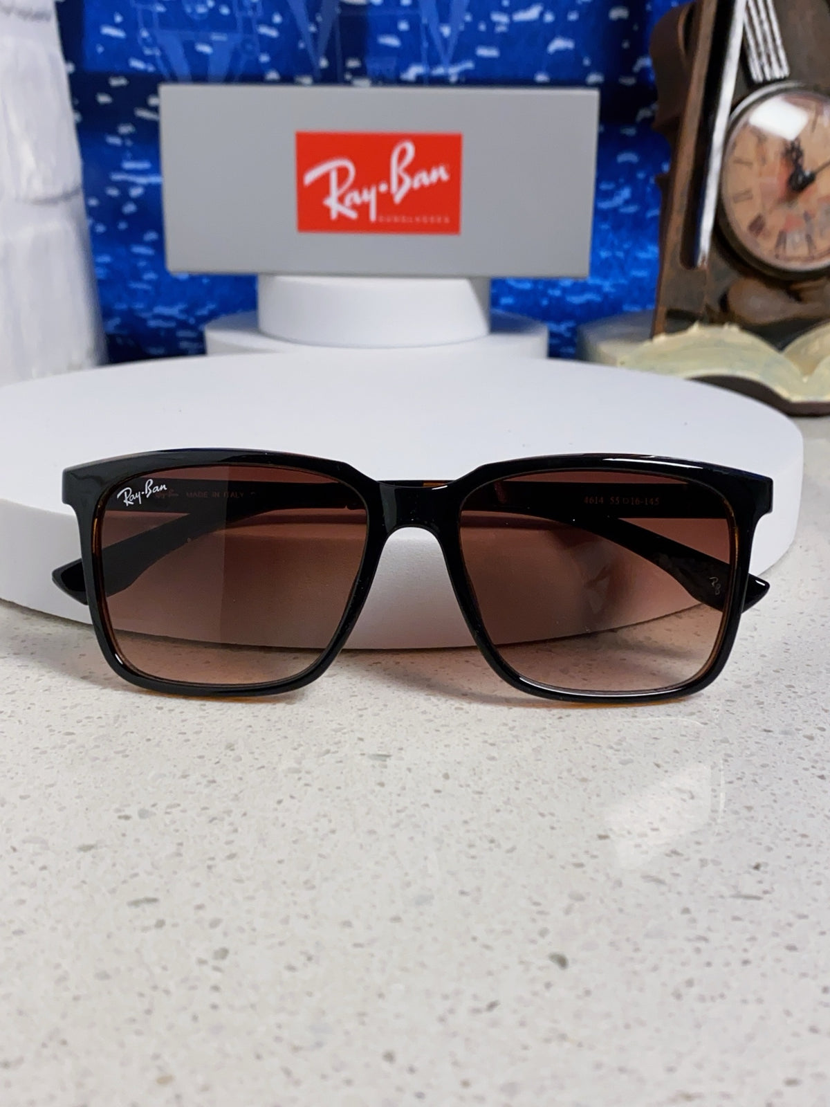 Ray-Ban RB4614 Square Red Lens Sunglasses for Men & Women - detail image 9