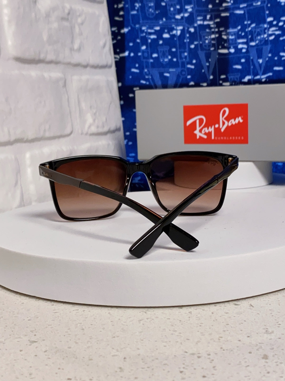 Ray-Ban RB4614 Square Red Lens Sunglasses for Men & Women - detail image 3