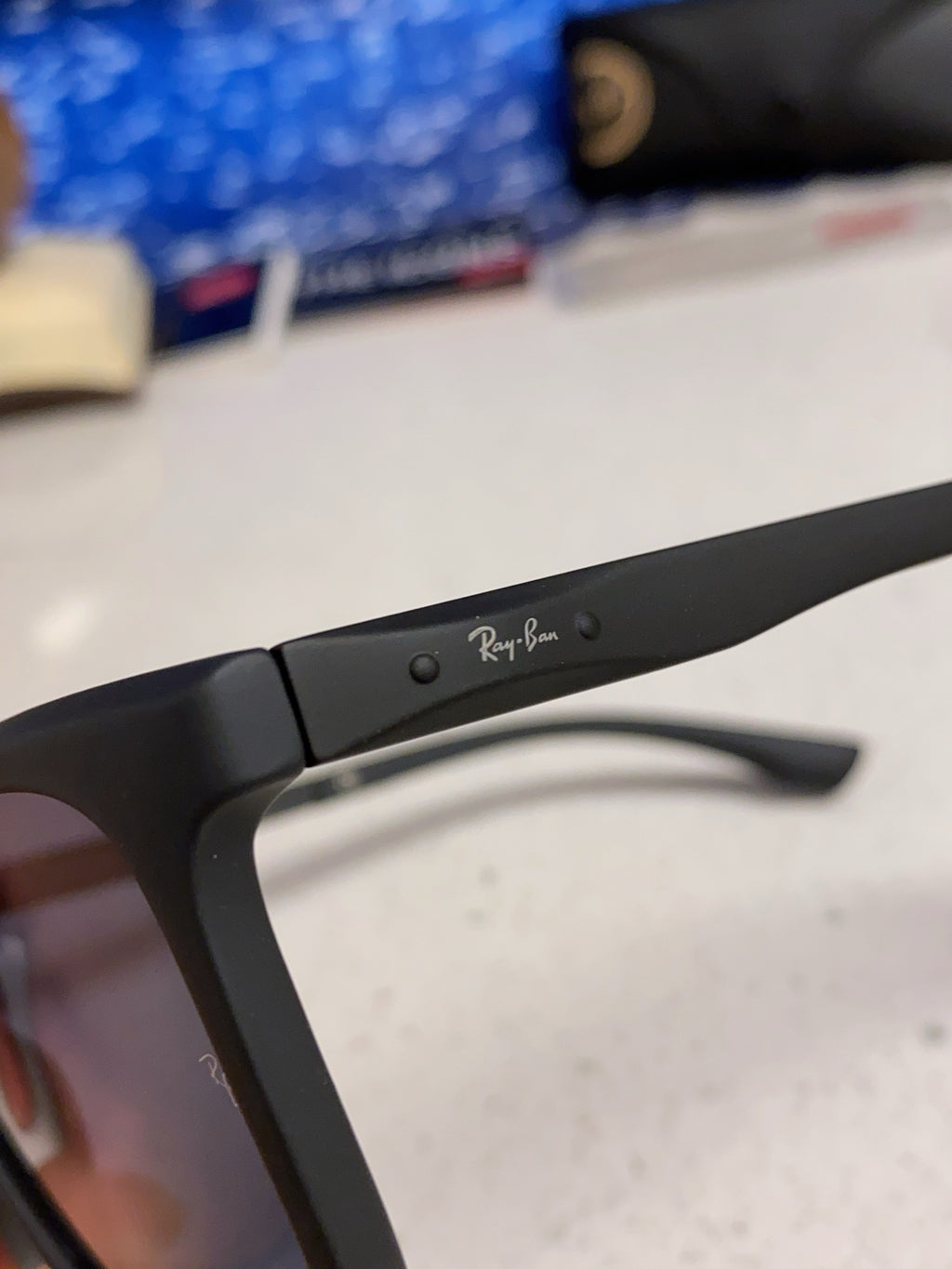 Ray-Ban RB4614 Square Silver Lens Sunglasses for Men & Women - detail image 7
