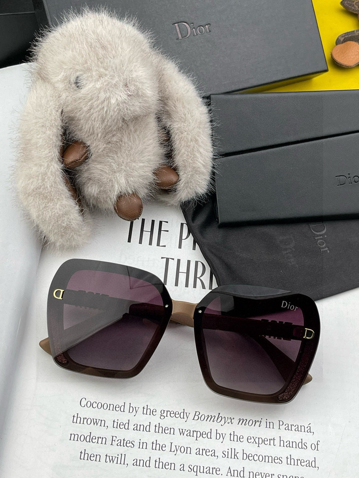 Dior CD3290 Polarized Square Black Lens Sunglasses for Women - 867132 - detail image 2