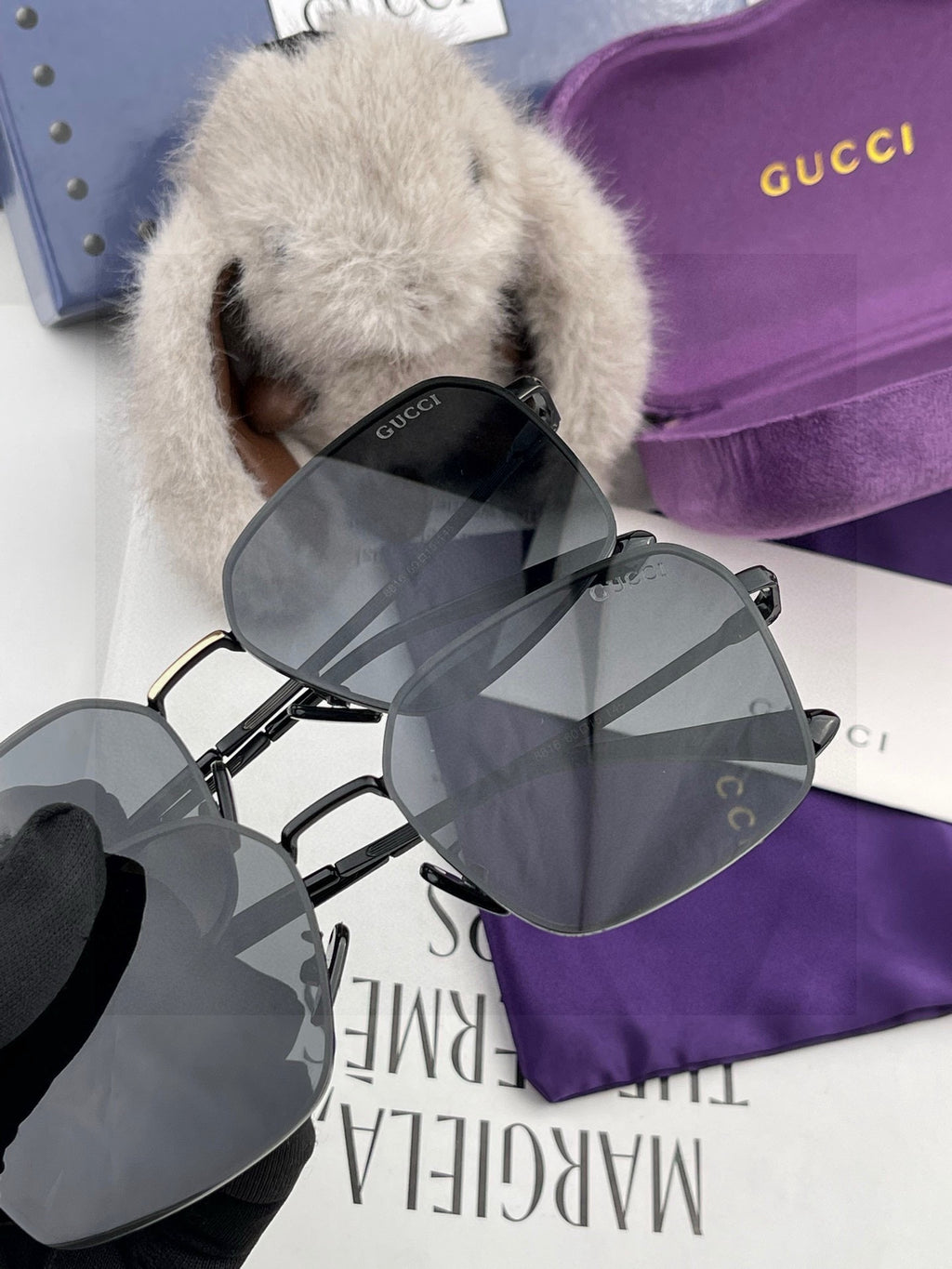 Gucci G6881 Polarized Aviator Red Lens Sunglasses for Men - 866950 - detail image 4
