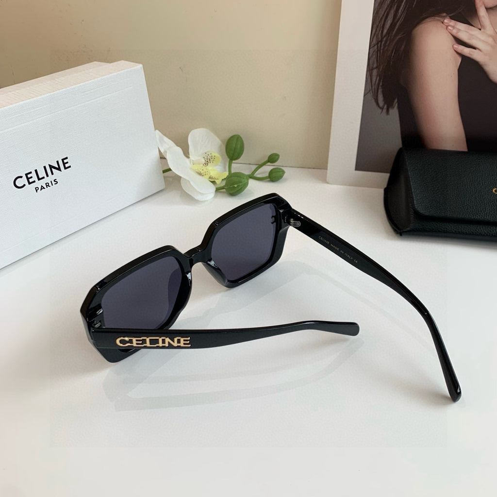 Celine Square Black Lens Sunglasses for Men & Women - 998066 - detail image 2