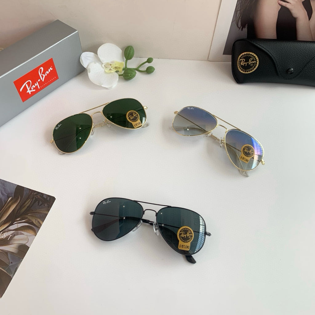 Ray-Ban Aviator Silver Lens Sunglasses for Men & Women - 935600 - detail image 5