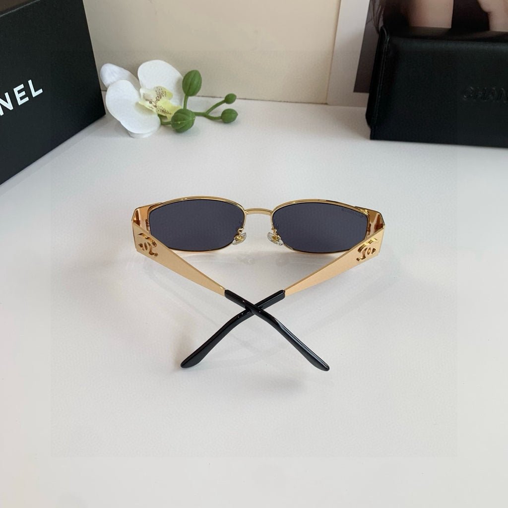 Chanel Metal Square Silver Lens Sunglasses for Men & Women - 357990