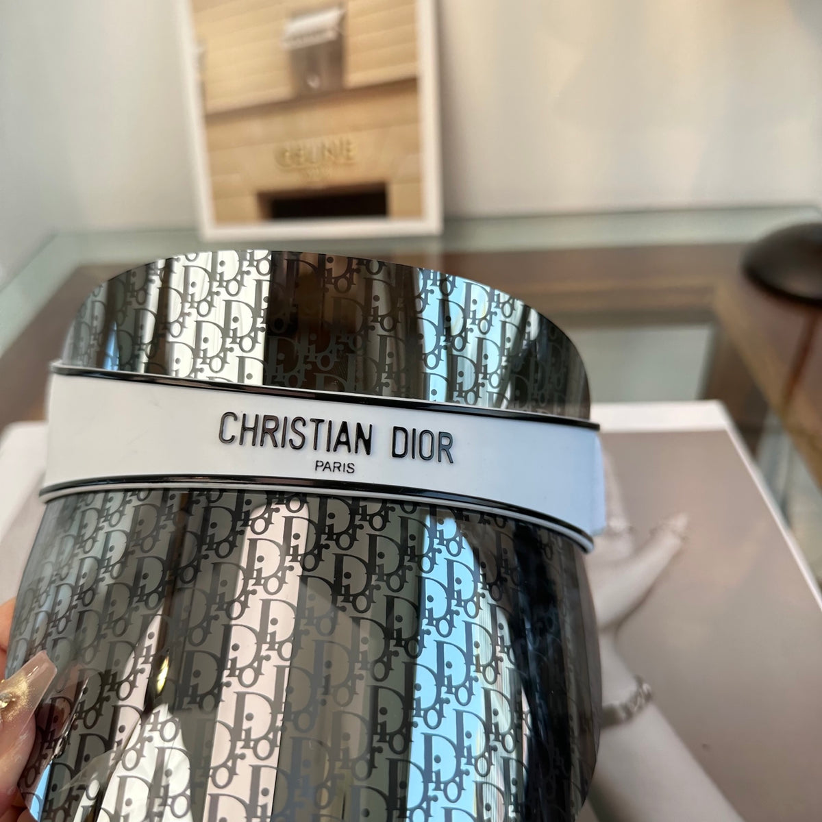 Dior Fashion Gray Sun Visor for Men & Women - 465329 - detail image 6