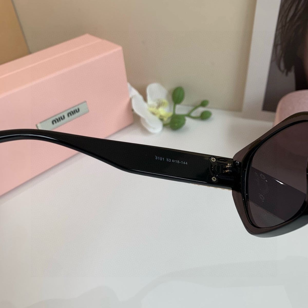 Miu Miu Square Black Lens Sunglasses for Men & Women - 466106