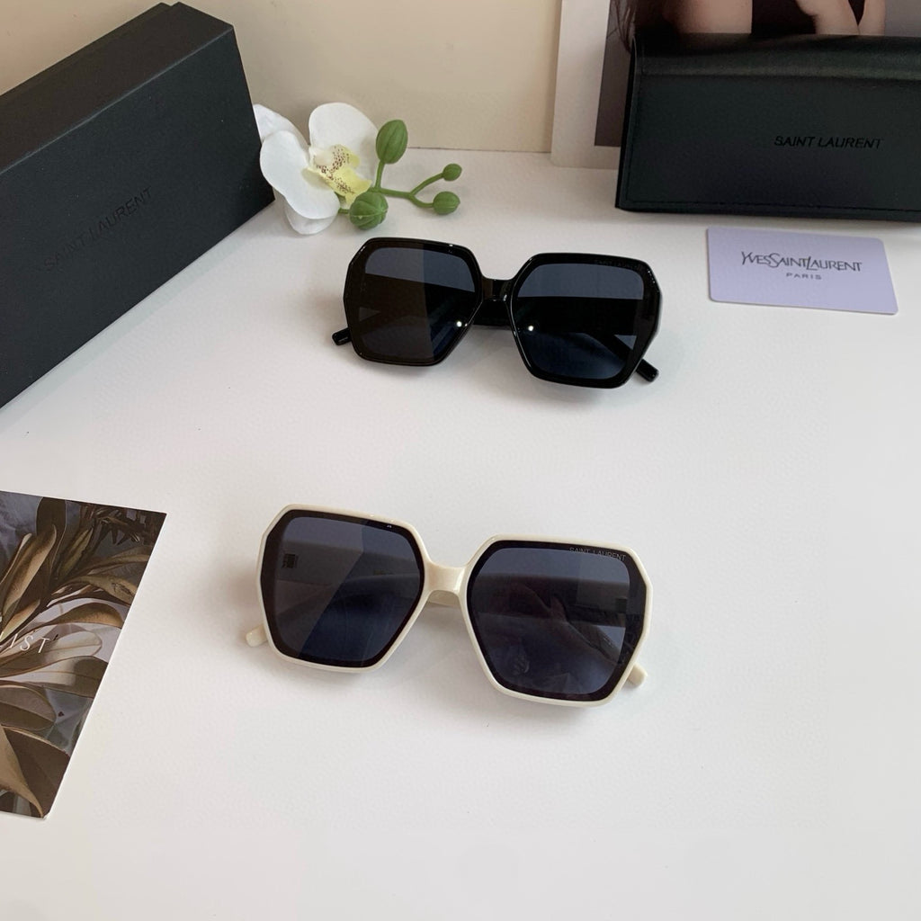 Saint Laurent Square Black Lens Sunglasses for Men & Women - detail image 5