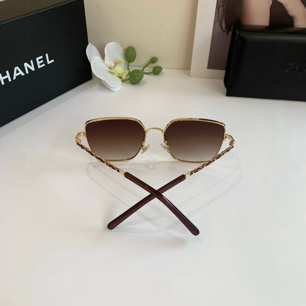 Chanel Square Brown Lens Sunglasses for Men & Women - 398489 - detail image 2