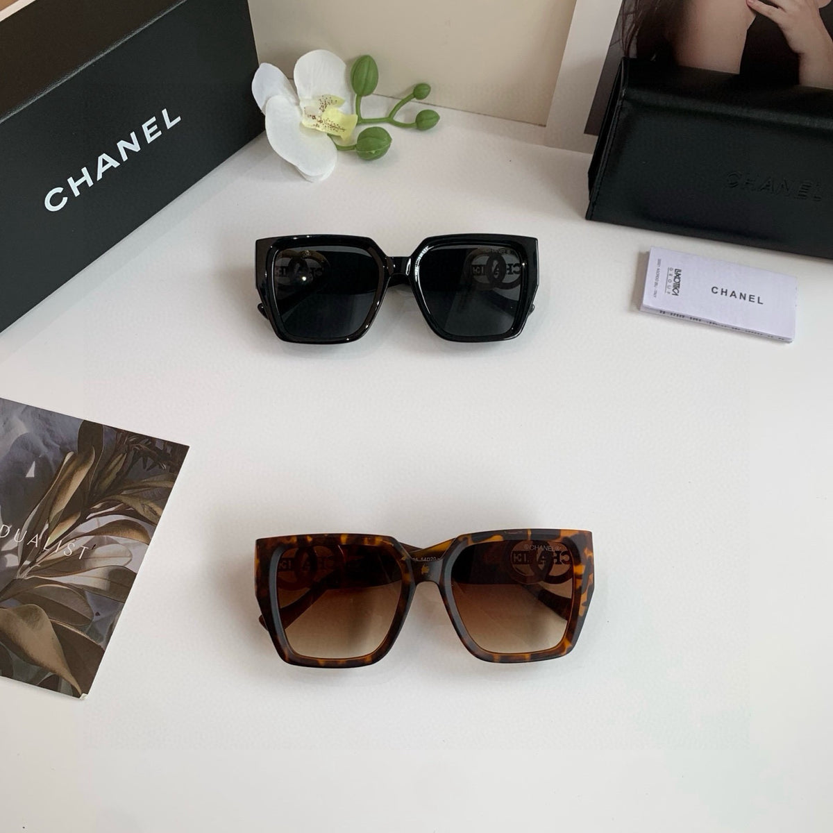 Chanel Square Black Lens Sunglasses for Men & Women - 398472 - detail image 5