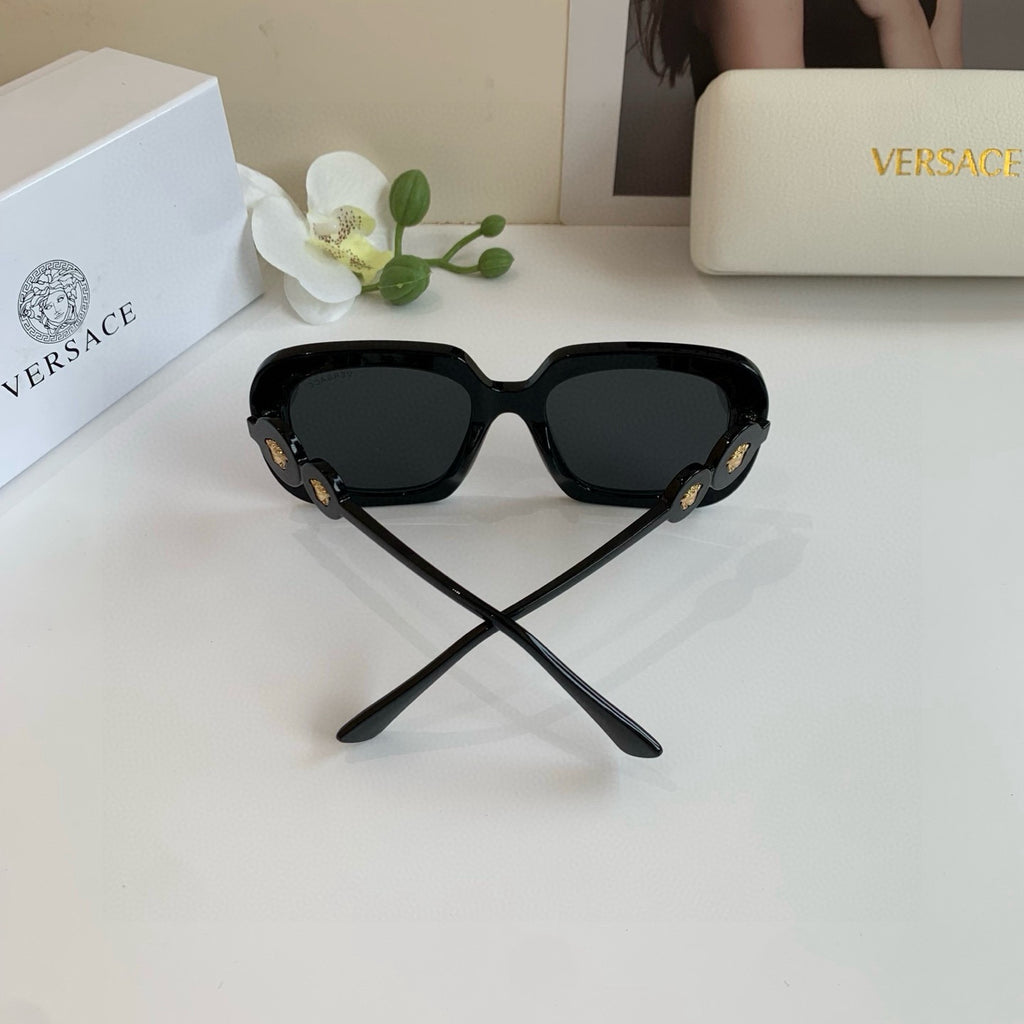 Versace Polarized Square Black Lens Sunglasses for Men & Women - 416331 - detail image 2