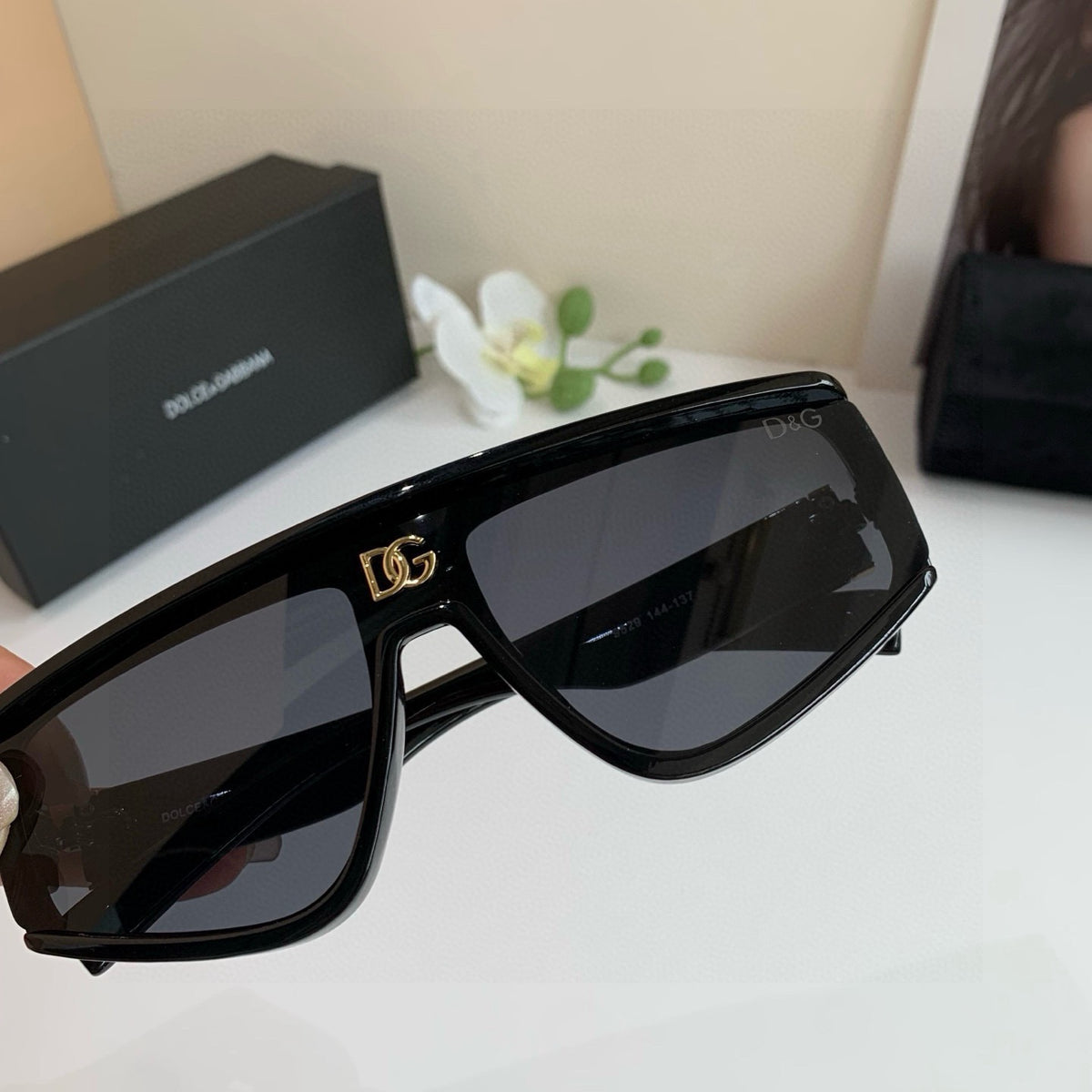 Dolce & Gabbana Oversized Black Lens Sunglasses for Men & Women - 488131