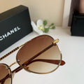Chanel Aviator Brown Lens Sunglasses for Men & Women - 158338
