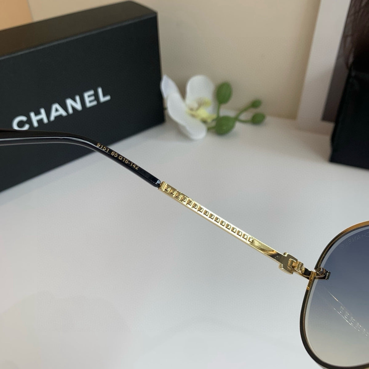 Chanel Aviator Silver Lens Sunglasses for Men & Women