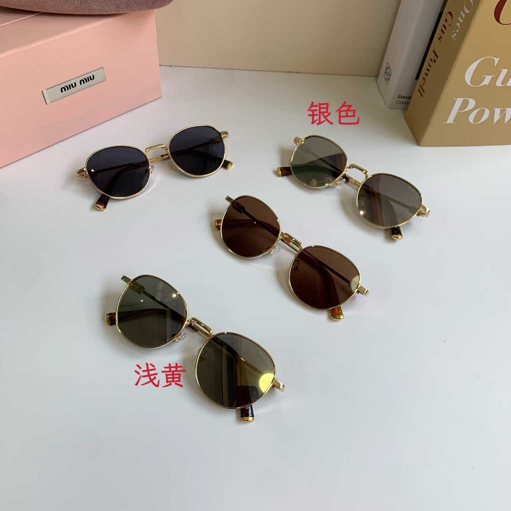Miu Miu Metal Round Silver Lens Sunglasses for Men & Women - 432664 - detail image 9