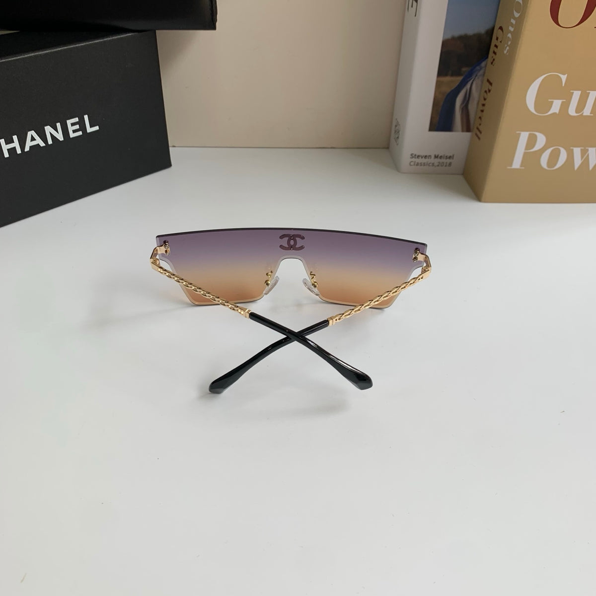 Chanel Square Silver Lens Sunglasses for Men & Women - 997896 - detail image 7