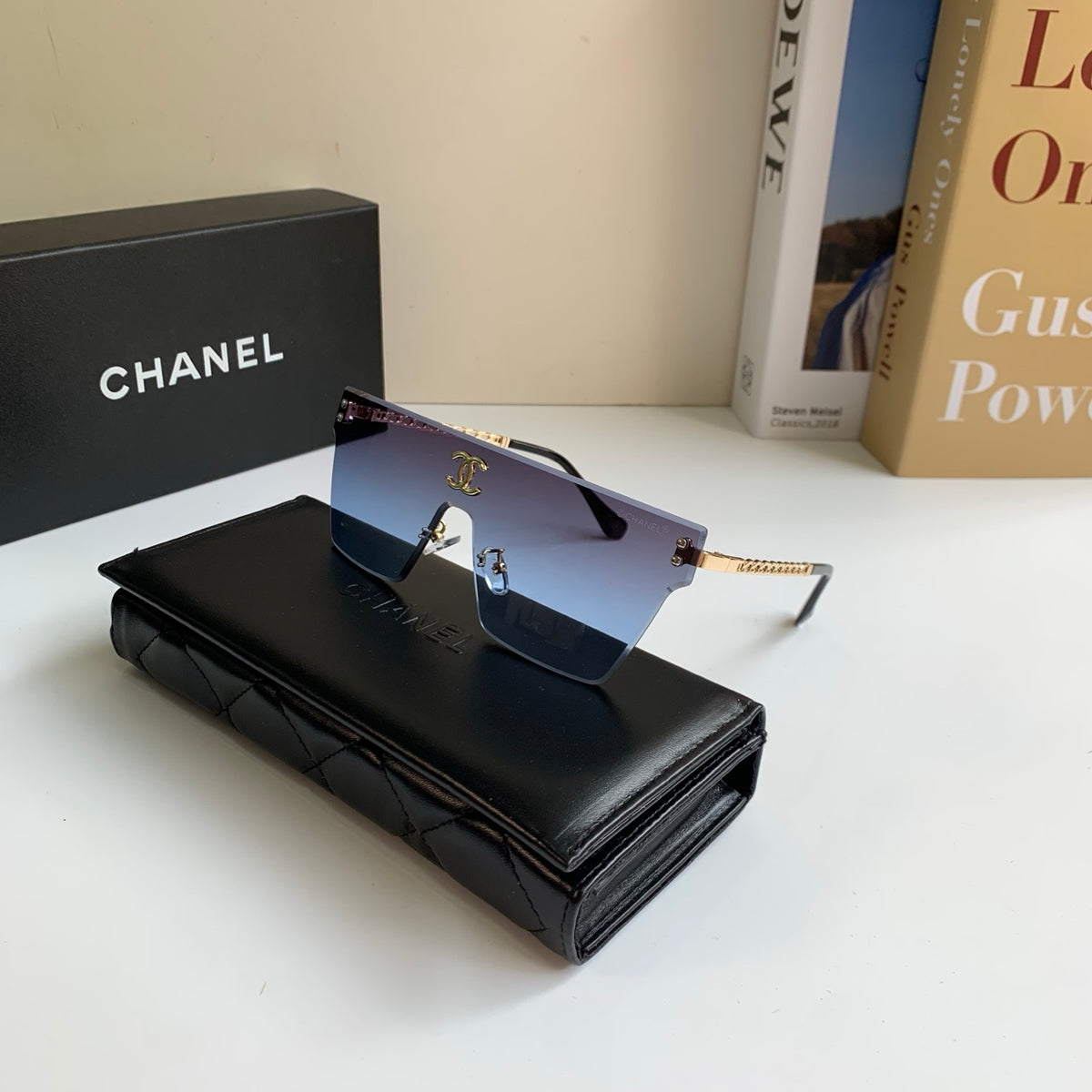 Chanel Square Silver Lens Sunglasses for Men & Women - 997696 - detail image 5
