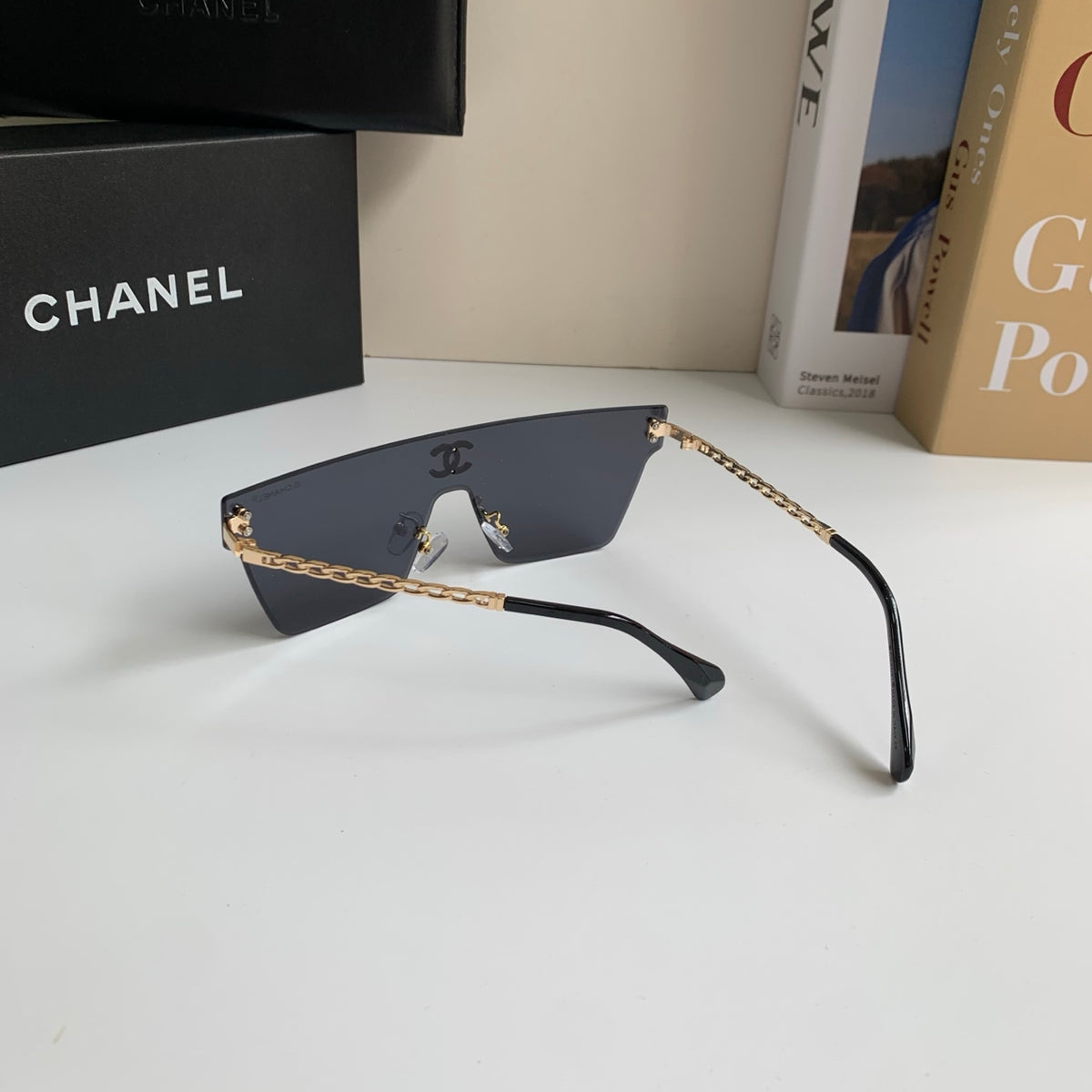Chanel Square Silver Lens Sunglasses for Men & Women - 358072 - detail image 6