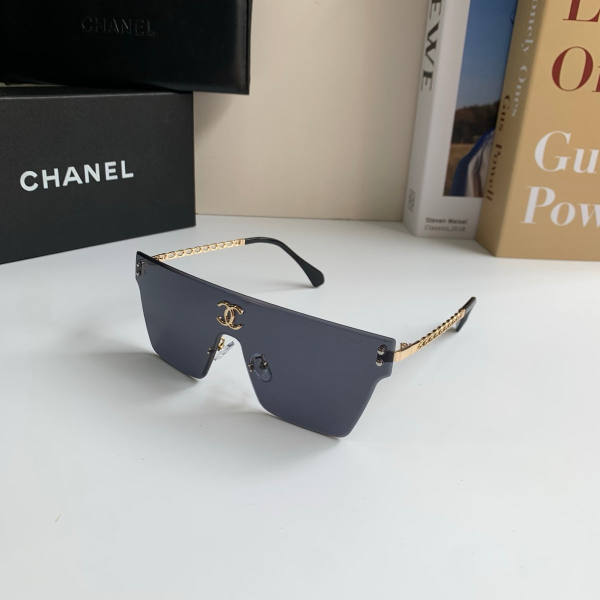 Chanel Square Silver Lens Sunglasses for Men & Women - 358072 - detail image 2