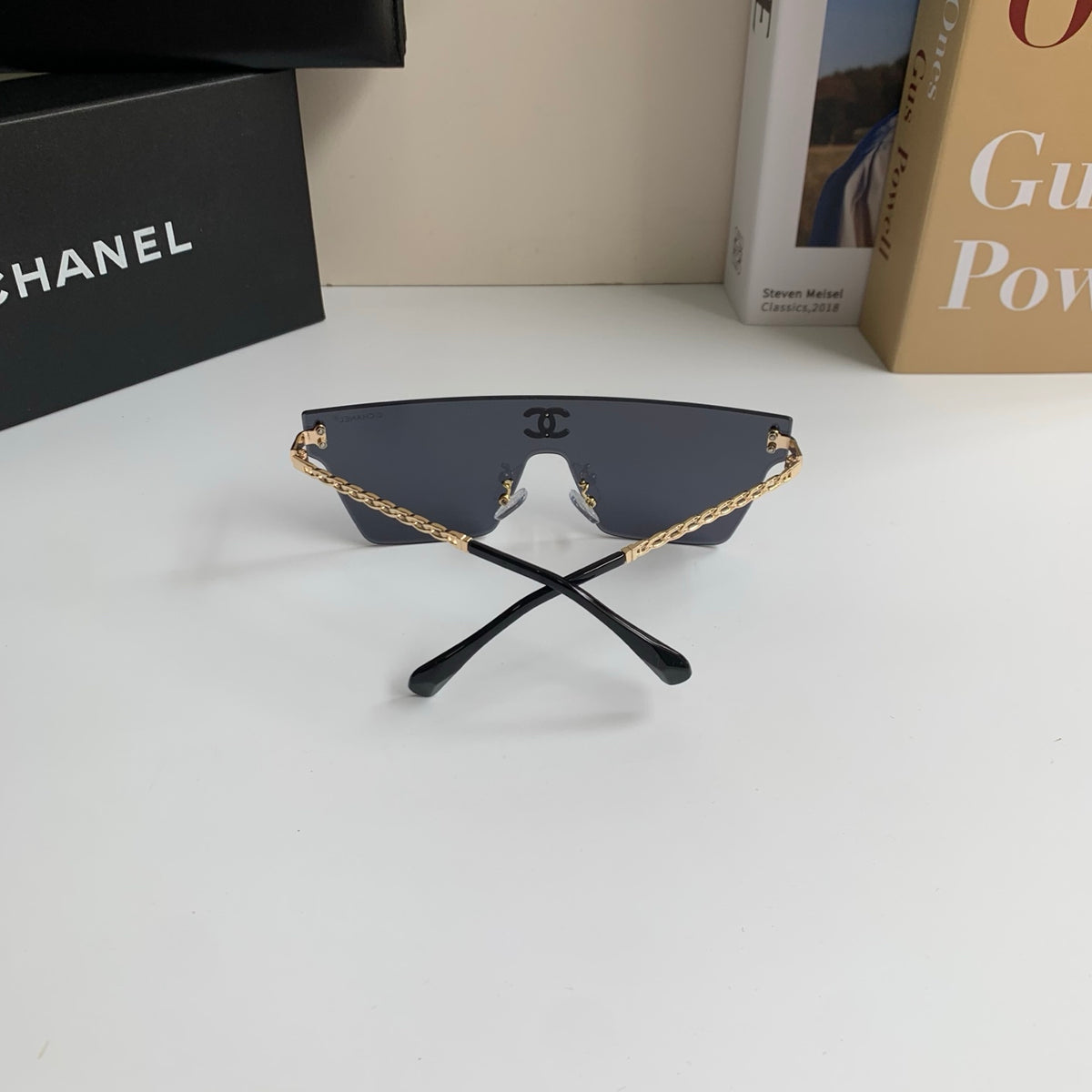 Chanel Square Silver Lens Sunglasses for Men & Women - 358072 - detail image 7