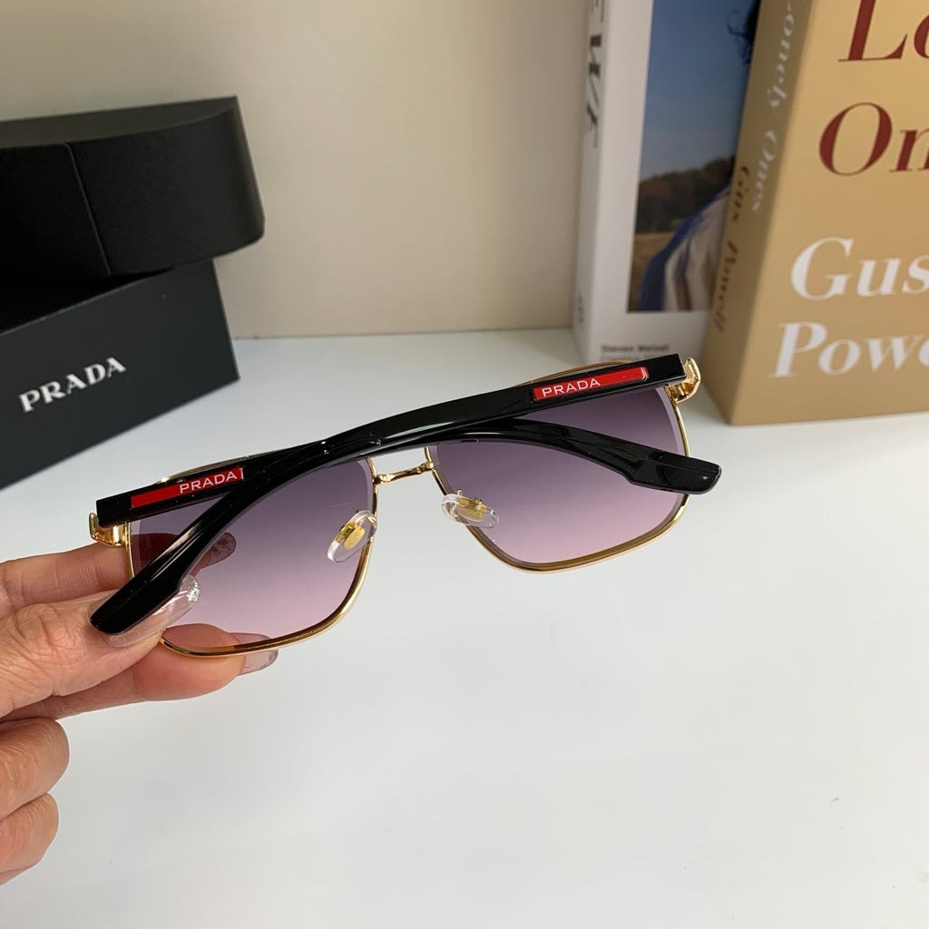 Prada Metal Square Silver Lens Sunglasses for Men & Women - 998099 - detail image 8