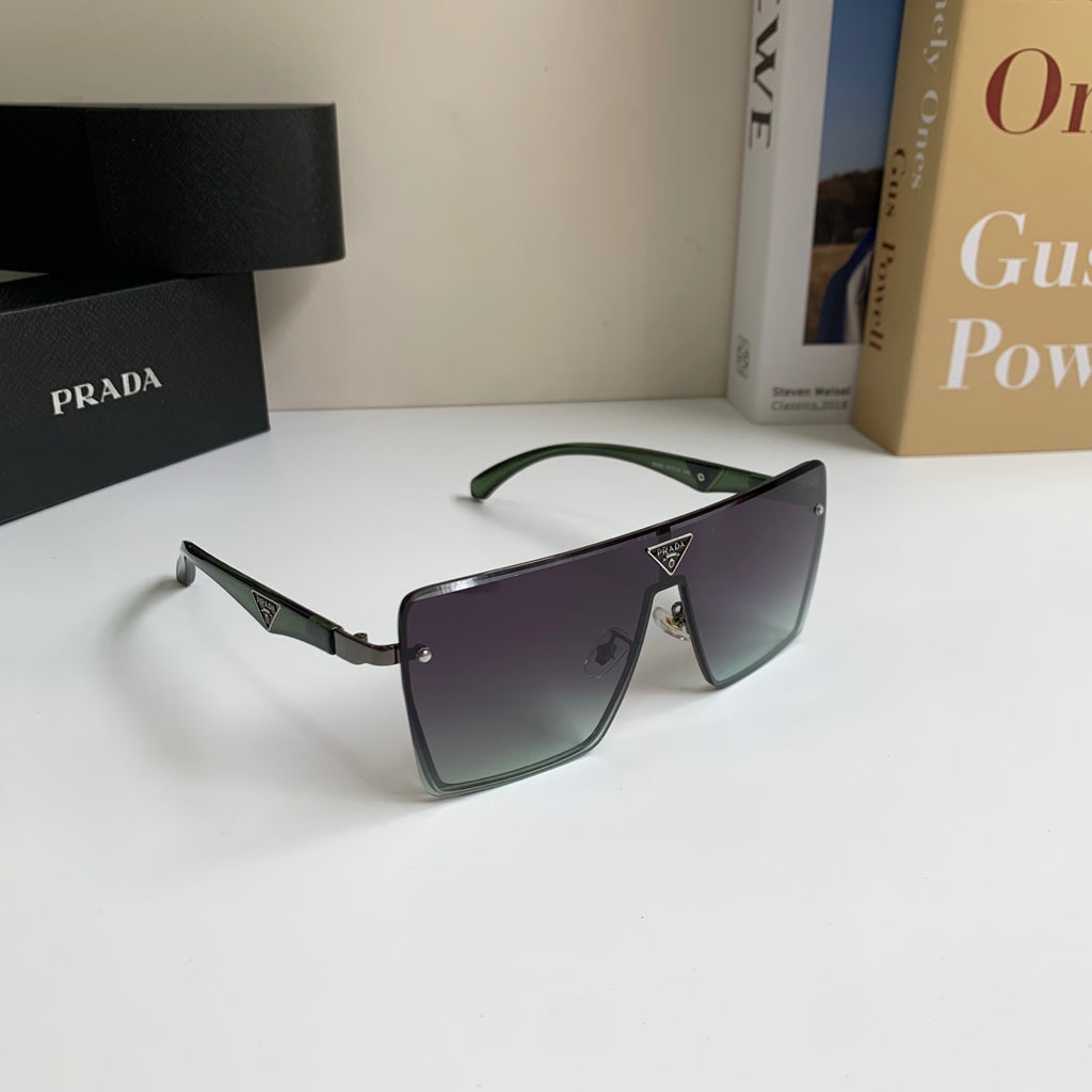 Prada Square Silver Lens Sunglasses for Men & Women - 132496