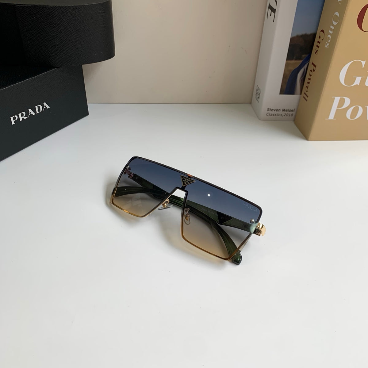 Prada Square Silver Lens Sunglasses for Men & Women - 382662 - detail image 5