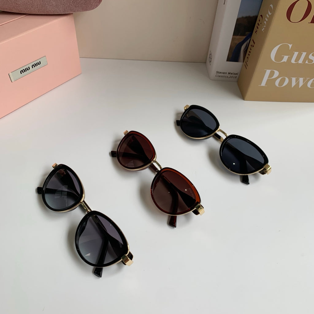 Miu Miu Metal Round Silver Lens Sunglasses for Men & Women - 132607 - detail image 9
