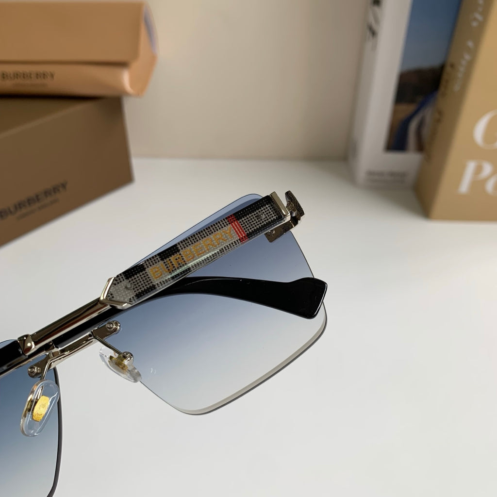 Burberry Metal Square Silver Lens Sunglasses for Men & Women - 416018 - detail image 8