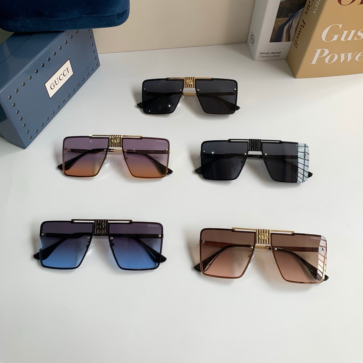 Gucci Polarized Square Silver Lens Sunglasses for Men & Women - 486313 - detail image 9