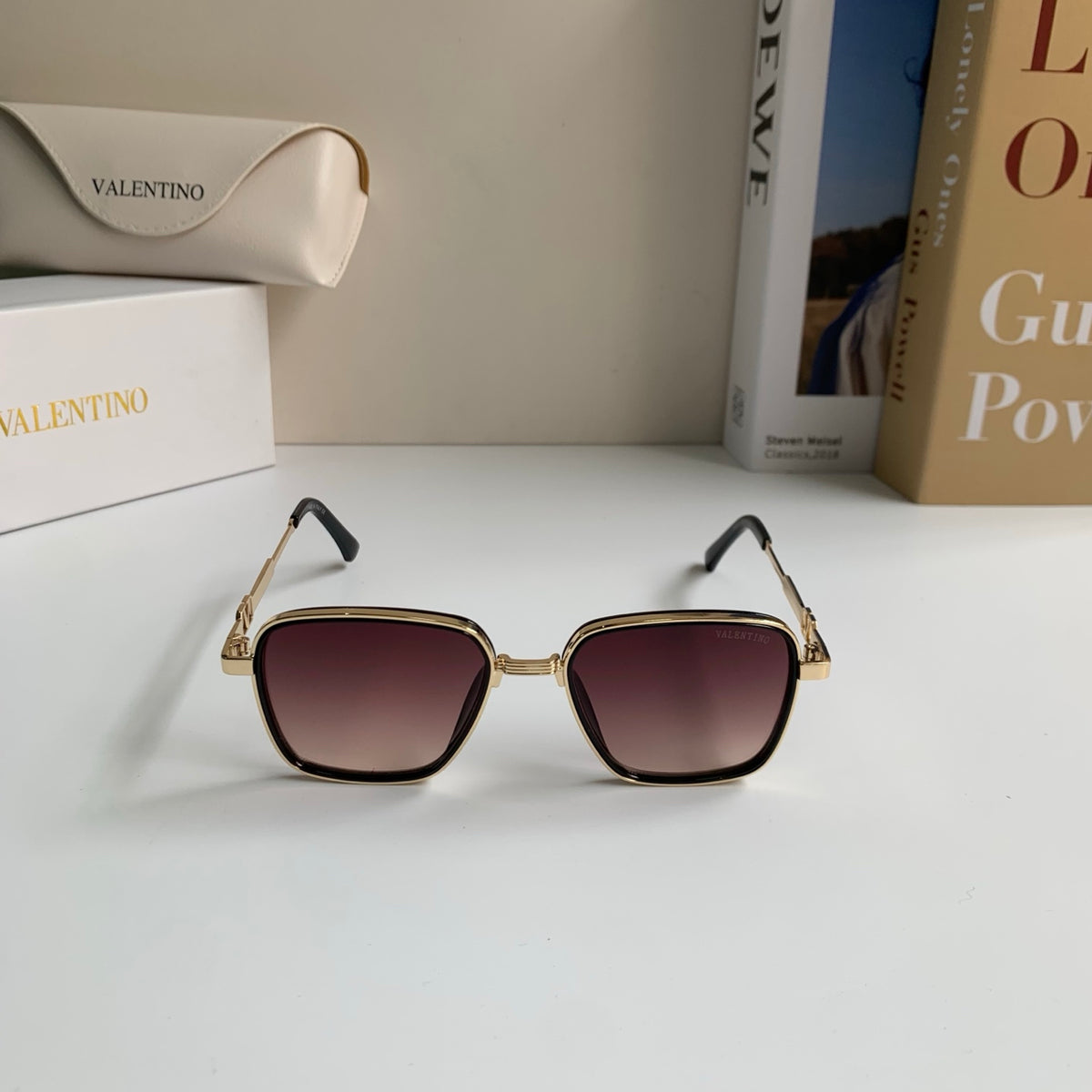 Valentino Metal Fashion Silver Lens Sunglasses for Men & Women - 158646 - detail image 3